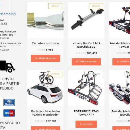 Tienda online portaequipajes y portabicicletas