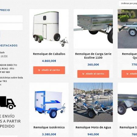 Tienda Online para coches
